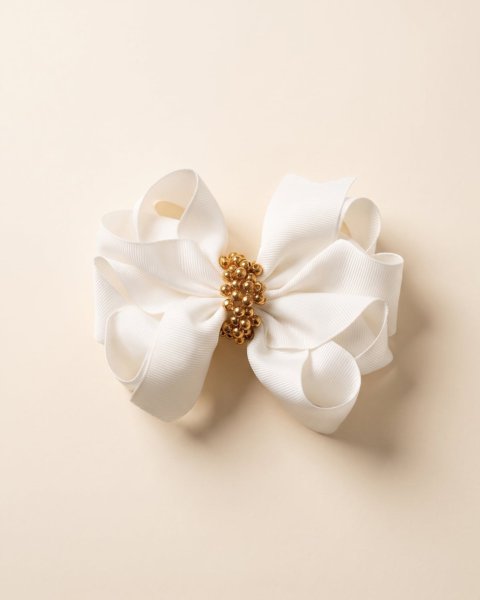 Laço Marfim Dourado