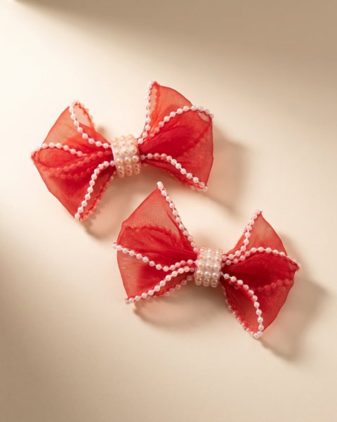 Par Cereja de Organza