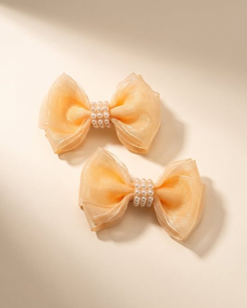 Par Organza Pêssego